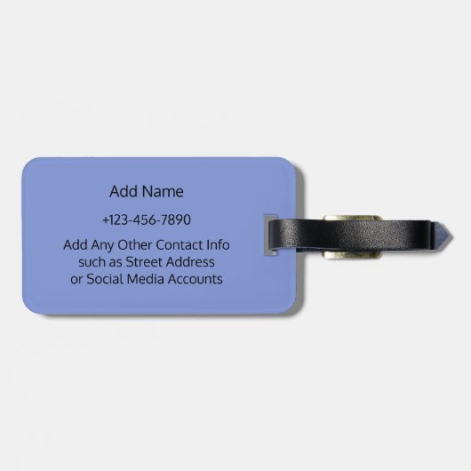 Parijs, Milaan, New York, Rome, Londen Aangepaste Bagagelabel (Achterkant horizontaal)