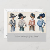Parijs Mode 1910 Briefkaart (Voorkant / Achterkant)
