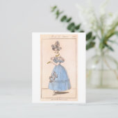 Parijs Mode Design 1830 Briefkaart (Staand voorkant)