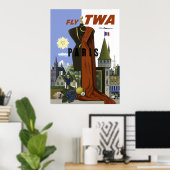 Parijs Mode Reisposter Poster (Thuiskantoor)