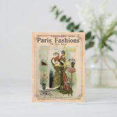 Parijs Modes 2- Briefkaart / Uitnodiging / RSVP (Staand voorkant)