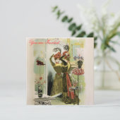 Parijs Modes ~ Uitnodigingen / RSVP #18 (Staand voorkant)