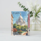 Parijs Montmartre Briefkaart (Staand voorkant)