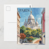 Parijs Montmartre Briefkaart (Voorkant / Achterkant)