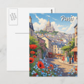 Parijs Montmartre Briefkaart (Voorkant / Achterkant)