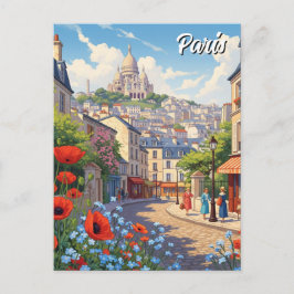 Parijs Montmartre Briefkaart