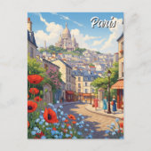 Parijs Montmartre Briefkaart (Voorkant)