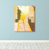Parijs Montmartre Canvas Afdruk (Insitu (Houten vloer))