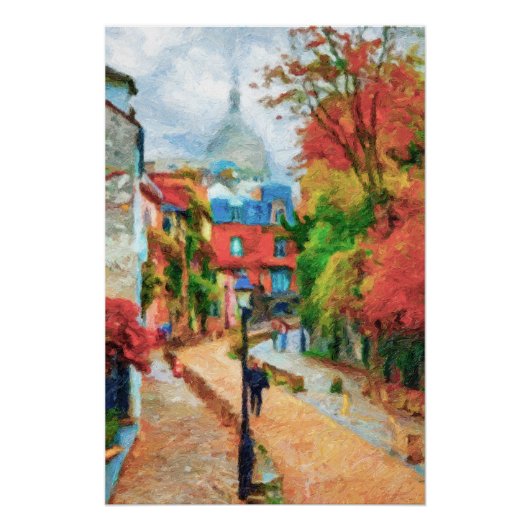 Parijs, Montmartre Perfect Poster (Voorkant)
