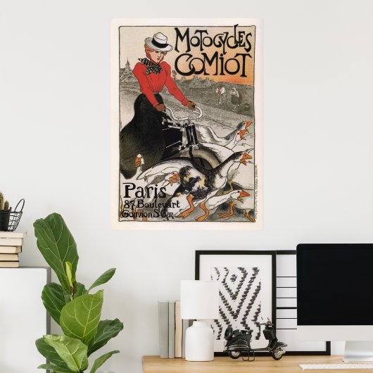 PARIJS - MOTOCYCLES COMIOT 1899 POSTER (Thuiskantoor)