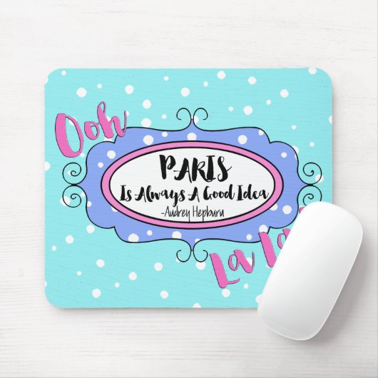 "Parijs" Muismat (Met muis)