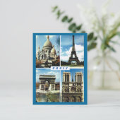 Parijs, Multiview Parijs Briefkaart (Staand voorkant)
