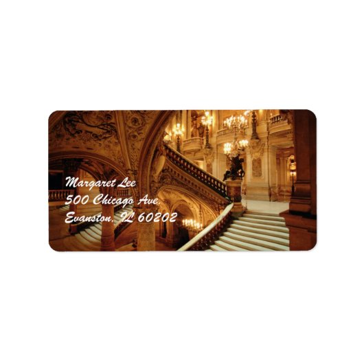 Parijs museumlabel etiket (Voorkant)