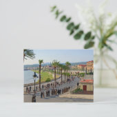 Parijs Nice Fietsers in Nice 19 maart 1933 Briefkaart (Staand voorkant)