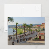 Parijs Nice Fietsers in Nice 19 maart 1933 Briefkaart (Voorkant / Achterkant)