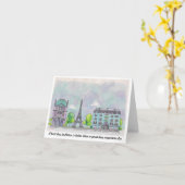 Parijs Notecard Kaart (Gele Bloem)