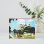  Parijs, Notre Dame, Bateau Mouche Briefkaart (Staand voorkant)