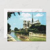  Parijs, Notre Dame, Bateau Mouche Briefkaart (Voorkant / Achterkant)