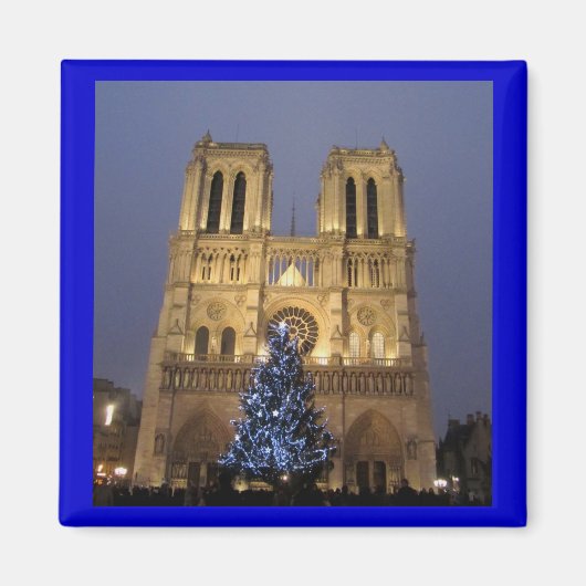 Parijs - Notre Dame bij Kerstmis Magneet (Voorkant)