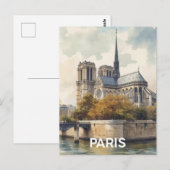 Parijs Notre Dame Briefkaart (Voorkant / Achterkant)