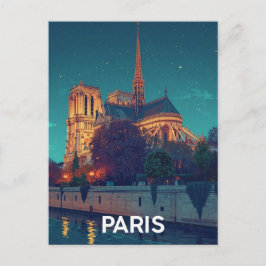 Parijs Notre Dame Briefkaart