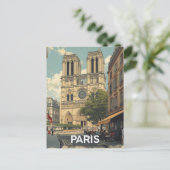 Parijs Notre Dame Briefkaart (Staand voorkant)