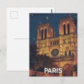 Parijs Notre Dame Briefkaart (Voorkant / Achterkant)