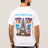 Parijs Olympische Spelen 2024: een viering van wer T-shirt (Achterkant)