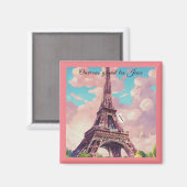 Parijs Olympische Spelen Souvenir Magneten (Voorkant / Achterkant)