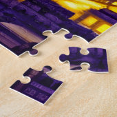 Parijs onder een Paarse Starry Sky Legpuzzel (Zijkant)