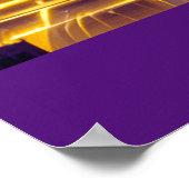 Parijs onder een Paarse Starry Sky Poster (Hoek)