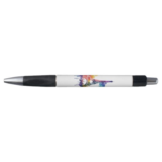 Parijs ontwerp met kleurrijke splatters pen (Voorkant)
