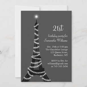 Parijs op 21ste uitnodiging van 21 september