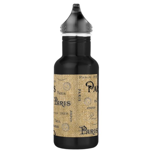Parijs op Burlap Waterfles (Rechts)