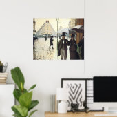 Parijs, op een regenachtige dag poster (Thuiskantoor)