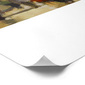 Parijs op een regenachtige dag. Waterverf schilder Poster (Hoek)