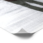 Parijs op een regenachtige late middag. Waterverf  Poster (Hoek)