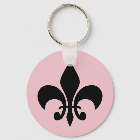 Parijs op het Night Pink Sleutelhanger (Voorkant)