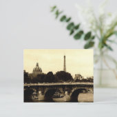 Parijs op het plein briefkaart (Staand voorkant)
