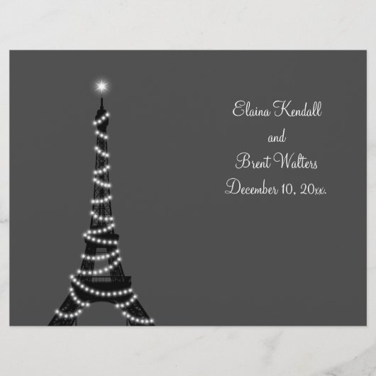 Parijs op het programma Night Wedding (Voorkant)