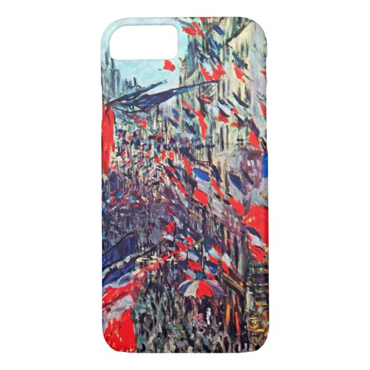 Parijs op nationale dag, Claude Monet Case-Mate iPhone Case (Achterkant)