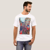Parijs op nationale dag, Claude Monet T-shirt (Voorkant volledig)