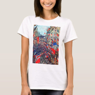 Parijs op nationale dag, Claude Monet T-shirt