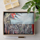 Parijs op nationale dag, Claude Monet Tissuepapier (Geschenk)