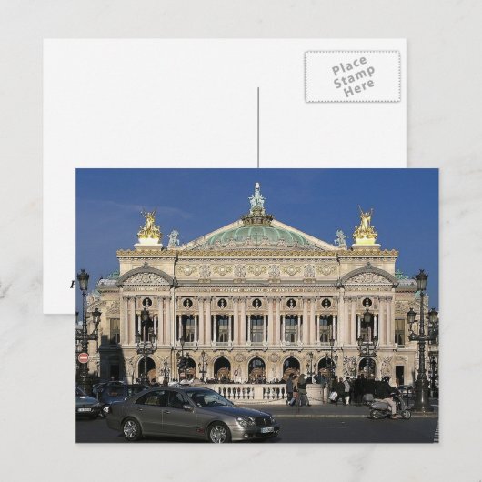 Parijs - Op � ra national - Briefkaart (Voorkant / Achterkant)