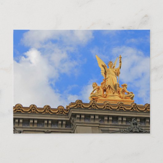 Parijs opera house briefkaart (Voorkant)