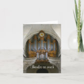 Parijs orgel bedankkaart (Voorkant)