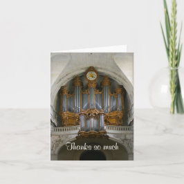 Parijs orgel bedankkaart