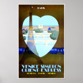 Parijs, Orient Express-reisposter Poster (Voorkant)