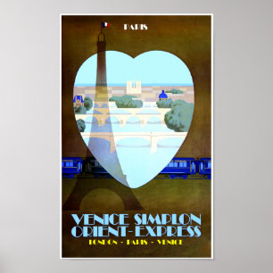 Parijs, Orient Express-reisposter Poster